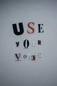 Nutze deine Stimme